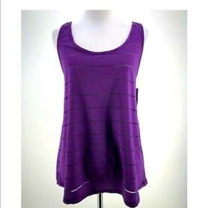 C9 Champion Women's Purple Stripped Tank Top